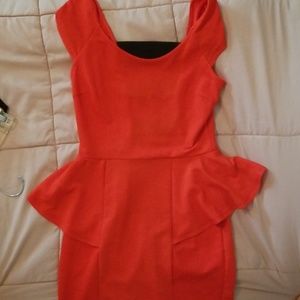 Red bodycon dress